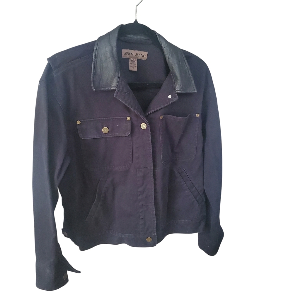 Jones Jeans Black Jacket Womens Size M